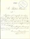 Carta en la que Enrique Gmez enva una de sus obras a Daro para que ste la juzgue.
